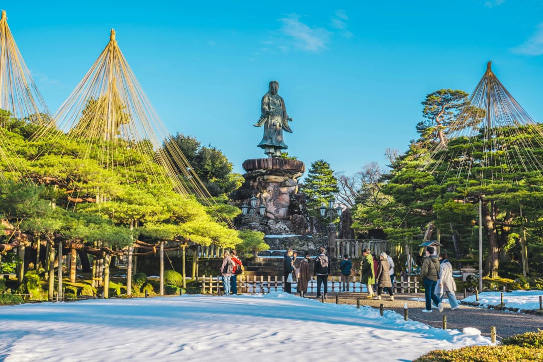 Kenroku-en (Kenroku Garden) in Kanazawa, Ishikawa, Japan