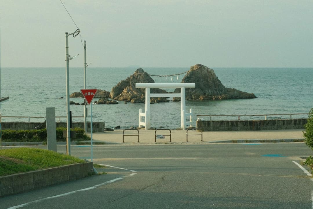  Futaminoura shrine in  Futaminoura Bay, Mie, Japan