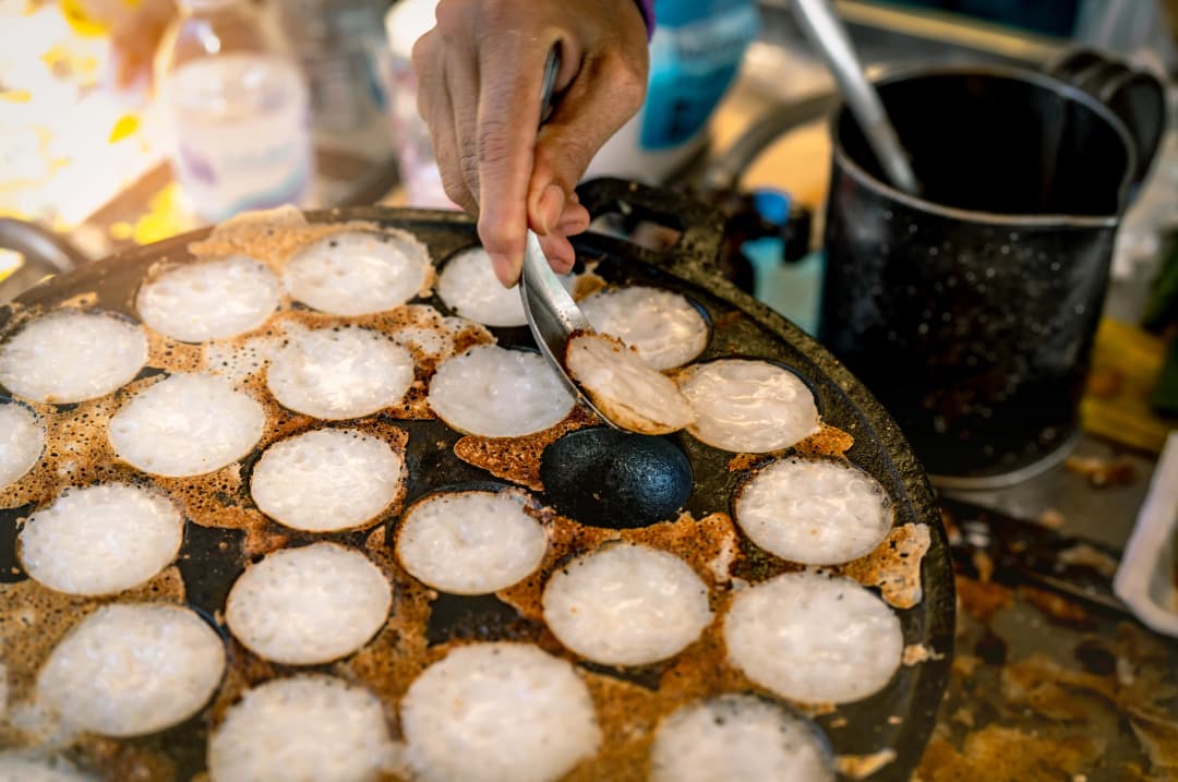 Khanom Krok Thai coconut pancakes